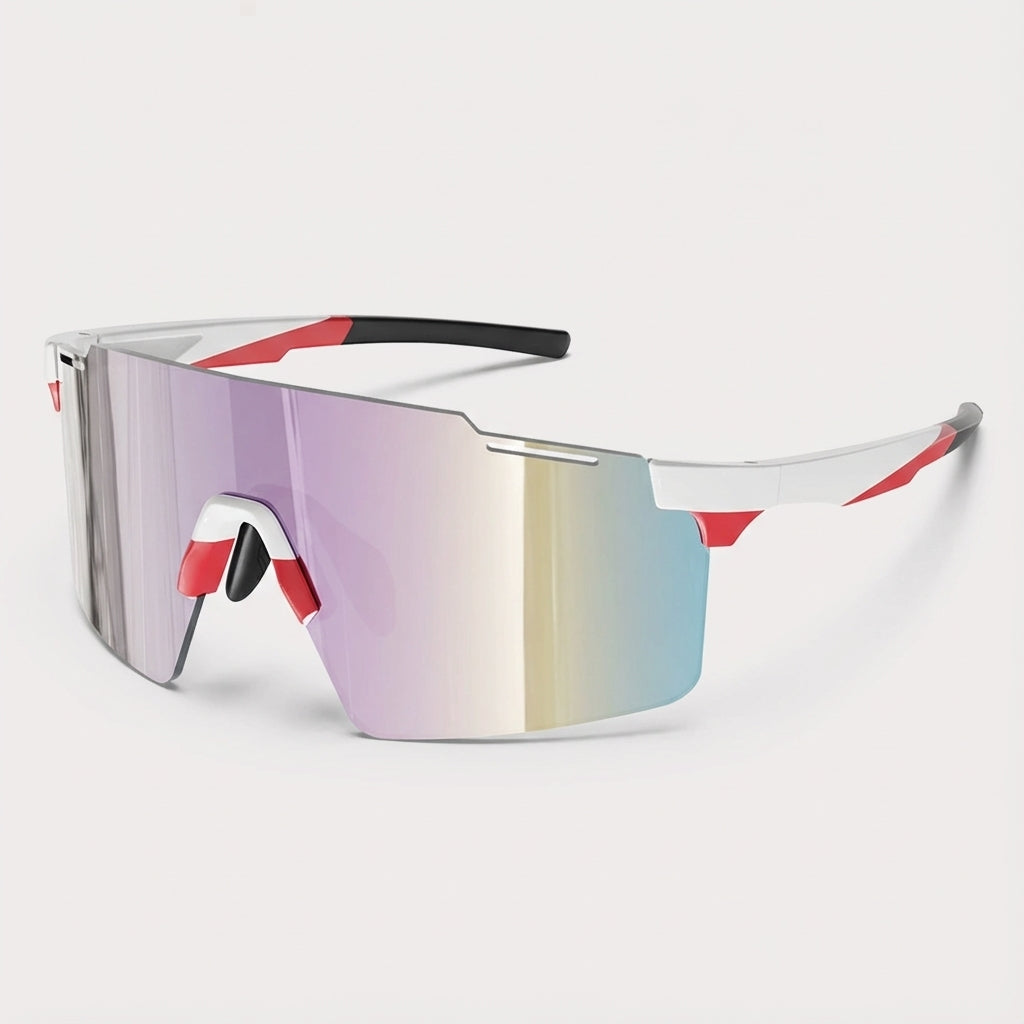 Close-up of VUE Panorama rimless lens and nose pad details