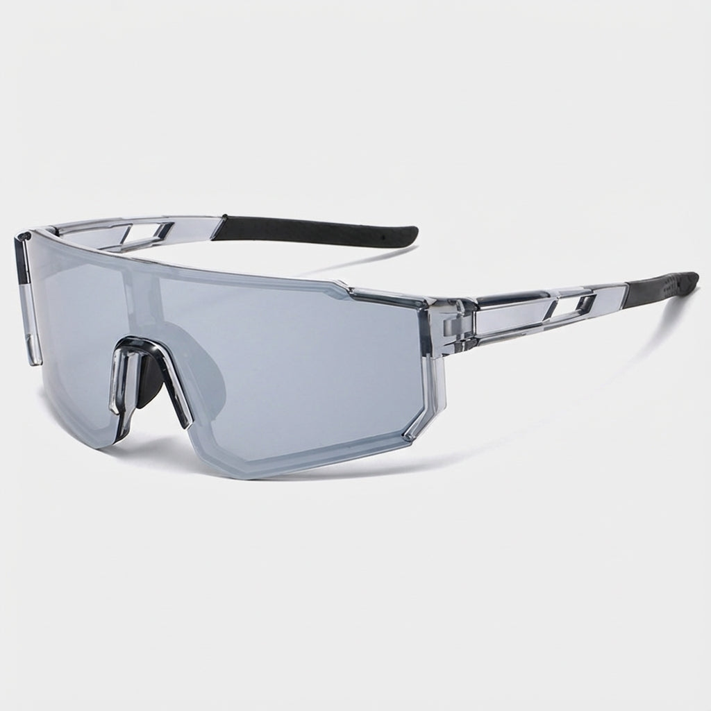 VUE Geometric Square Sunglasses laid flat showcasing frame