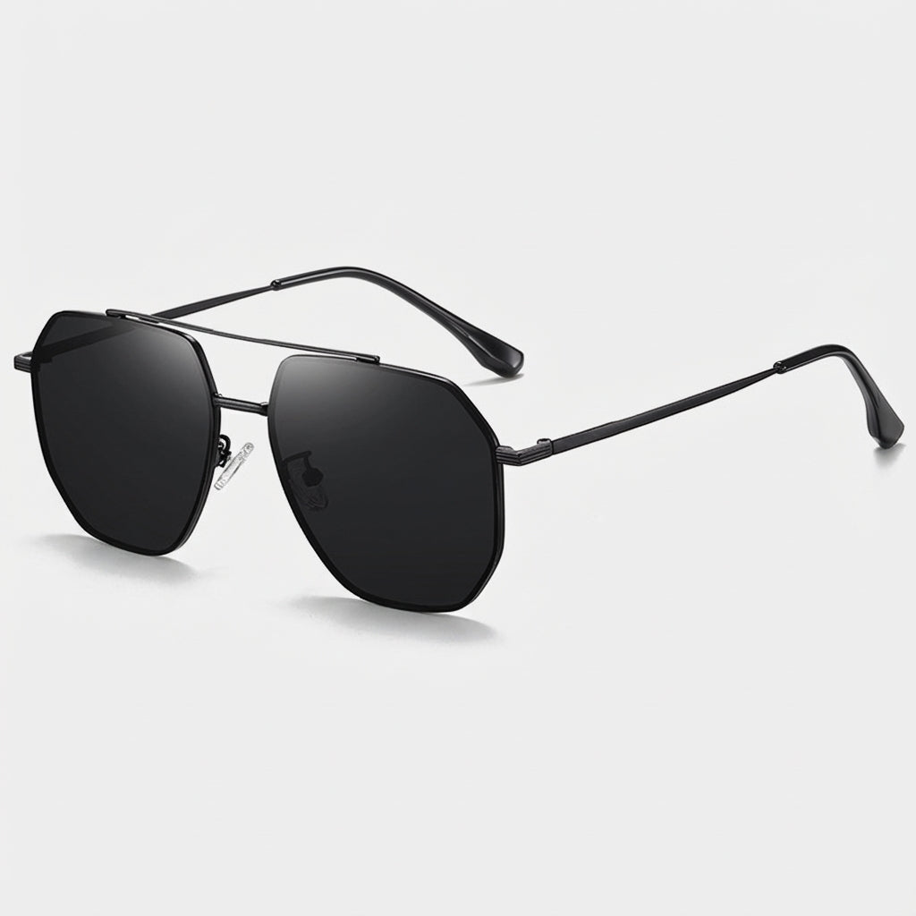 VUE Phantom sunglasses side profile showing metal temple detail