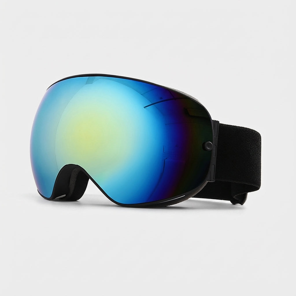 VUE Orbit Spherical Ski Goggles side profile showing spherical lens design